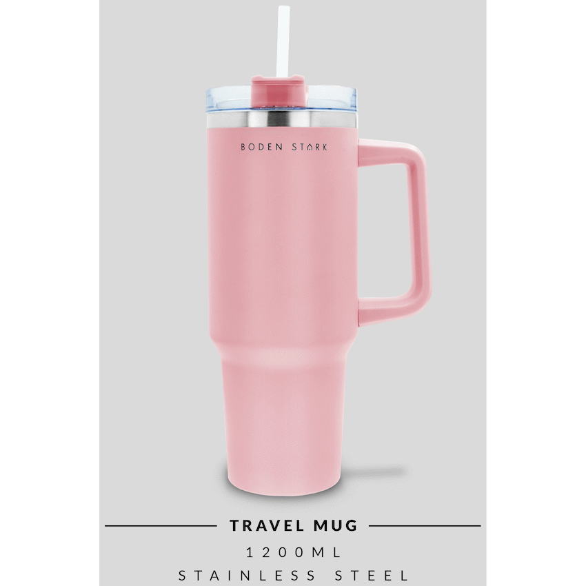 Boden Stark 1200ml Travel Mug - Pink - Image 12
