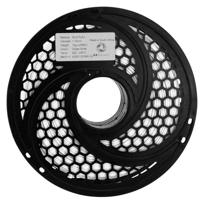 SA Filament Silk PLA Plus Gloss Filament 1kg - White - Image 12