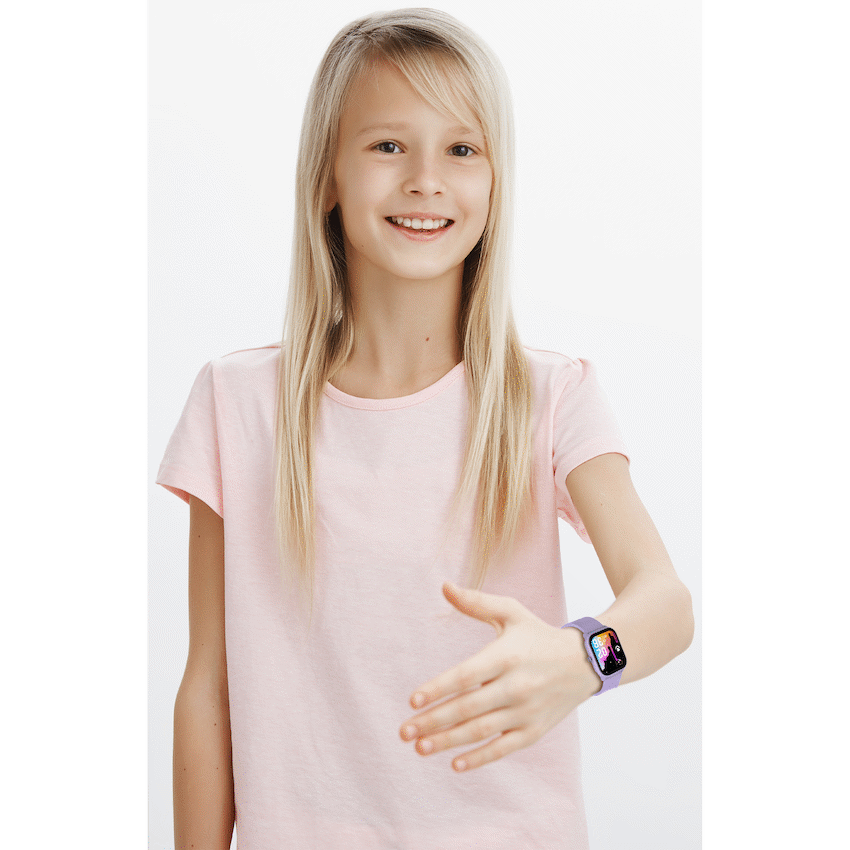 Volkano Vivo Series Kids Smart Watch - Lilac Purple - Image 12