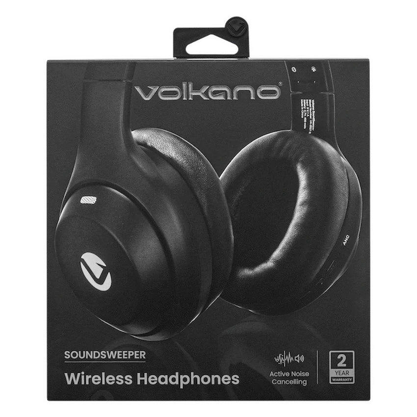 Volkano SoundSweeper Series Active Noise Cancelling bluetooth Headphones - Black - Image 13