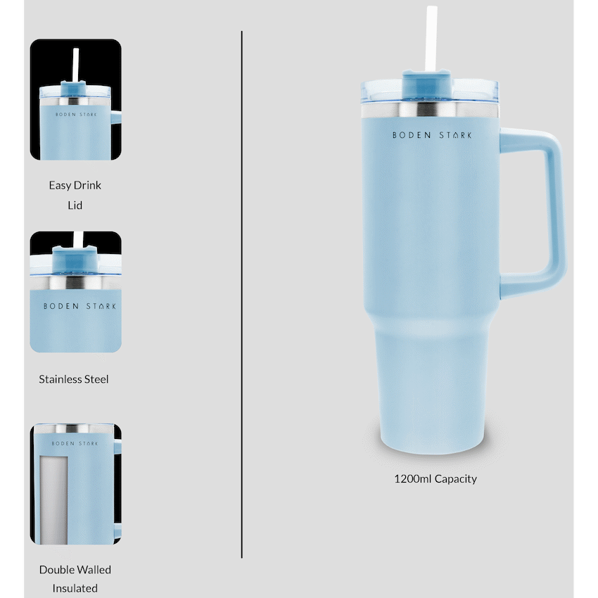 Boden Stark 1200ml Travel Mug - Blue - Image 14