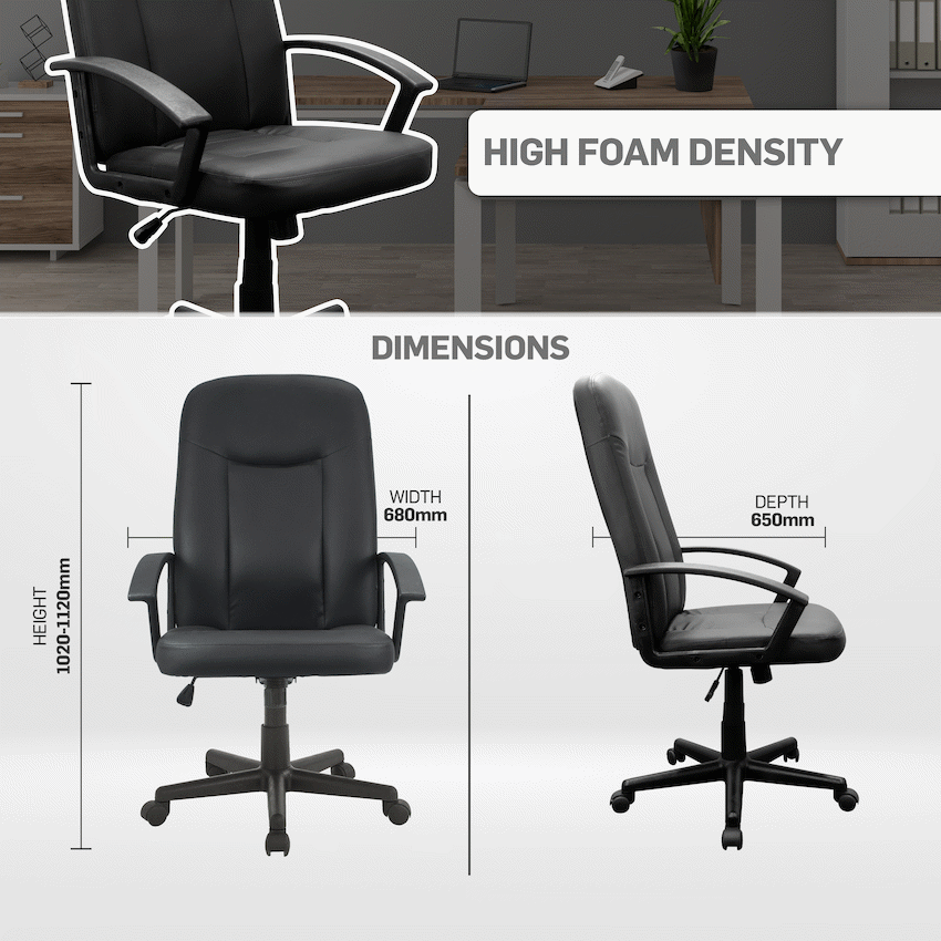 Everfurn Affinity High Back Office Chair - Image 14