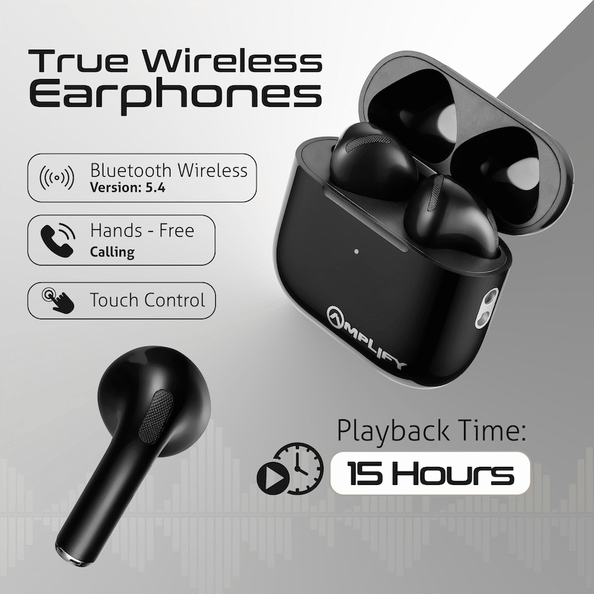 Amplify Astro 2 Series True Wireless Earphones - Black - Image 15