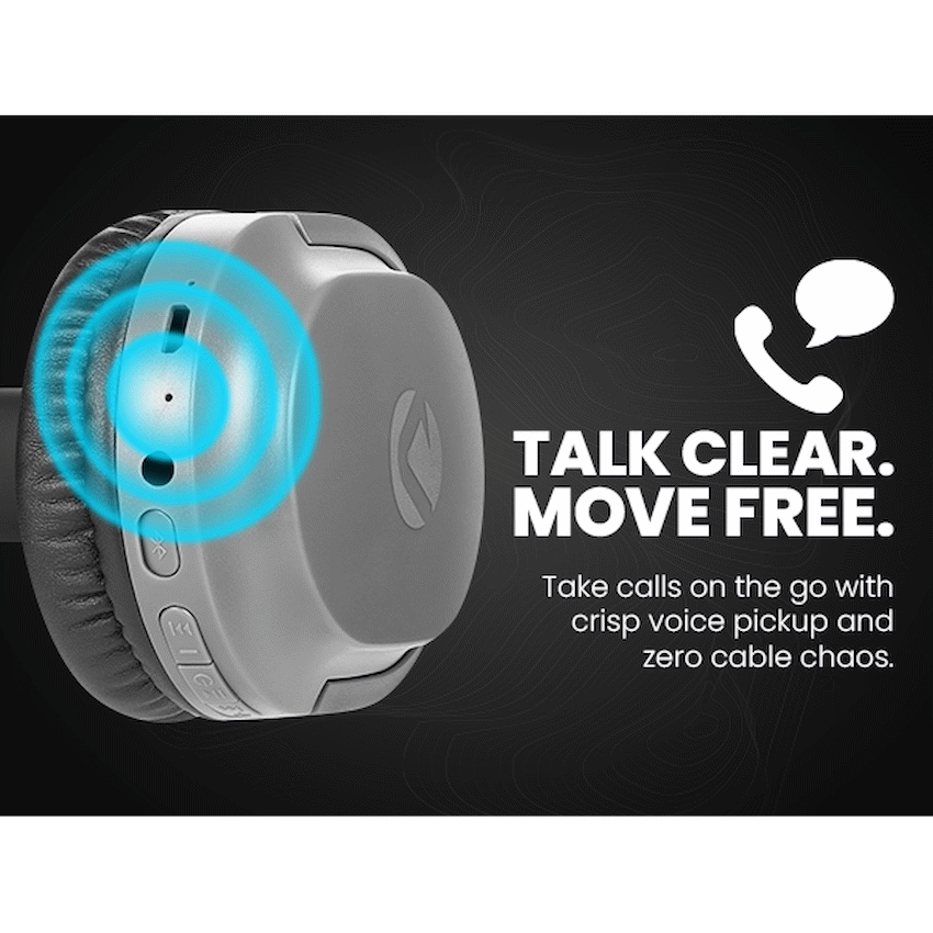 Volkano Pebble Series Bluetooth Headphones - Dark Grey - Image 15