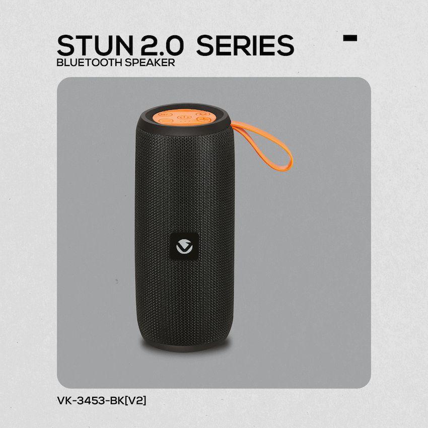 Volkano Stun 2.0 Series Bluetooth Speaker - Black - Image 16