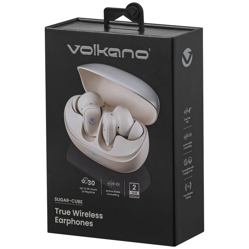 Volkano Sugar-Cube Active Noise-Cancelling True Wireless Earphones - Nude - Image 16