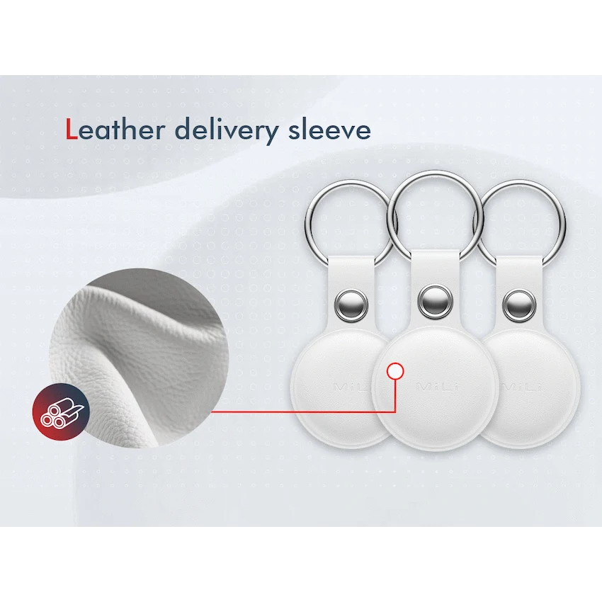 MiTag Apple-Compatible Tag with Leather Keychain Accessory - 1 Pack - Image 17