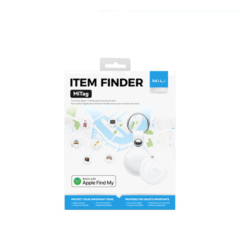MiTag Apple-Compatible Tag with Leather Keychain Accessory - 1 Pack - Image 18