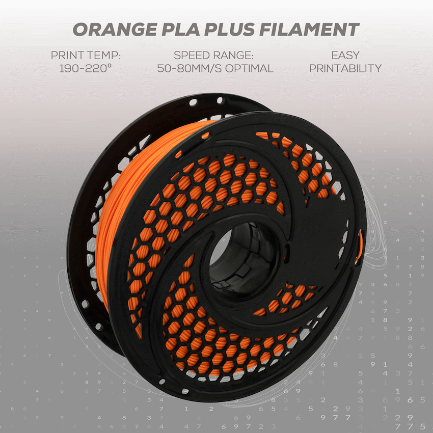 SA Filament Silk PLA Plus Filament 1kg - Orange - Image 18