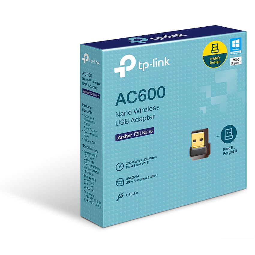 TP-Link Archer T2U Nano AC600 Wireless USB Adapter - Image 2