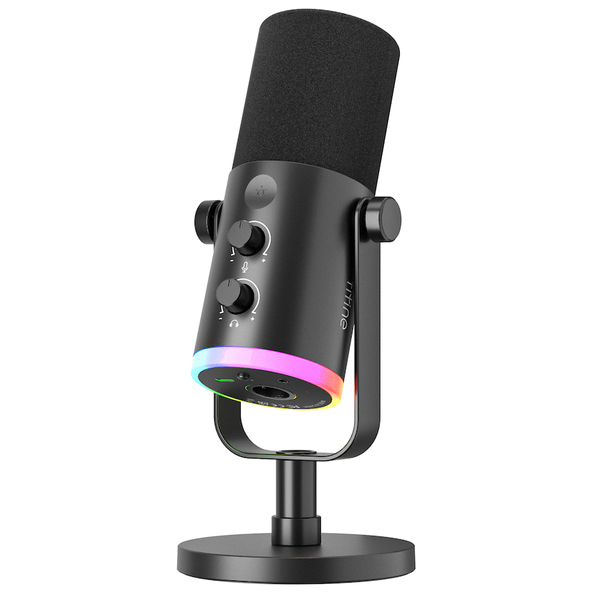 Fifine AM8 NEO RGB Dual Port Microphone with Stand - Image 2