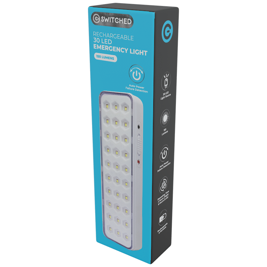 Switched 30 LED Emergency Light AC 150 Lumen - Image 2