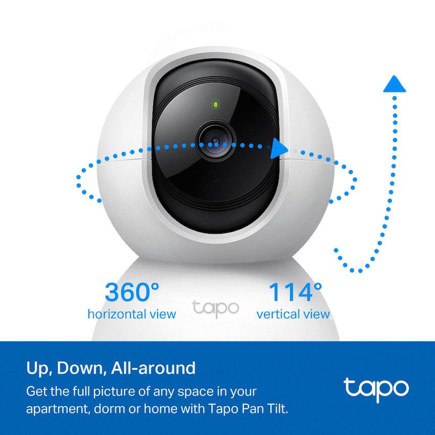 TP-Link Tapo C200P2 Pan/Tilt Home Security Wi-Fi Camera - Image 2