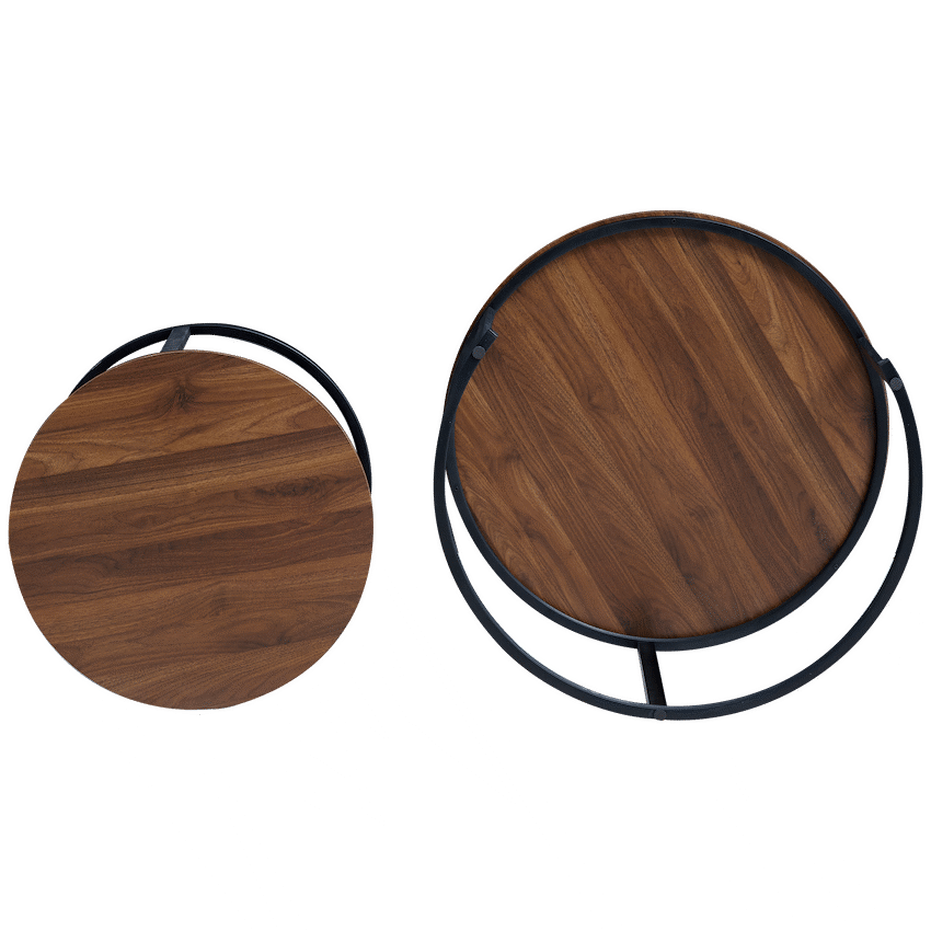 Everfurn Indus Nesting Coffee Table - Mahogany 2-Piece - Image 2