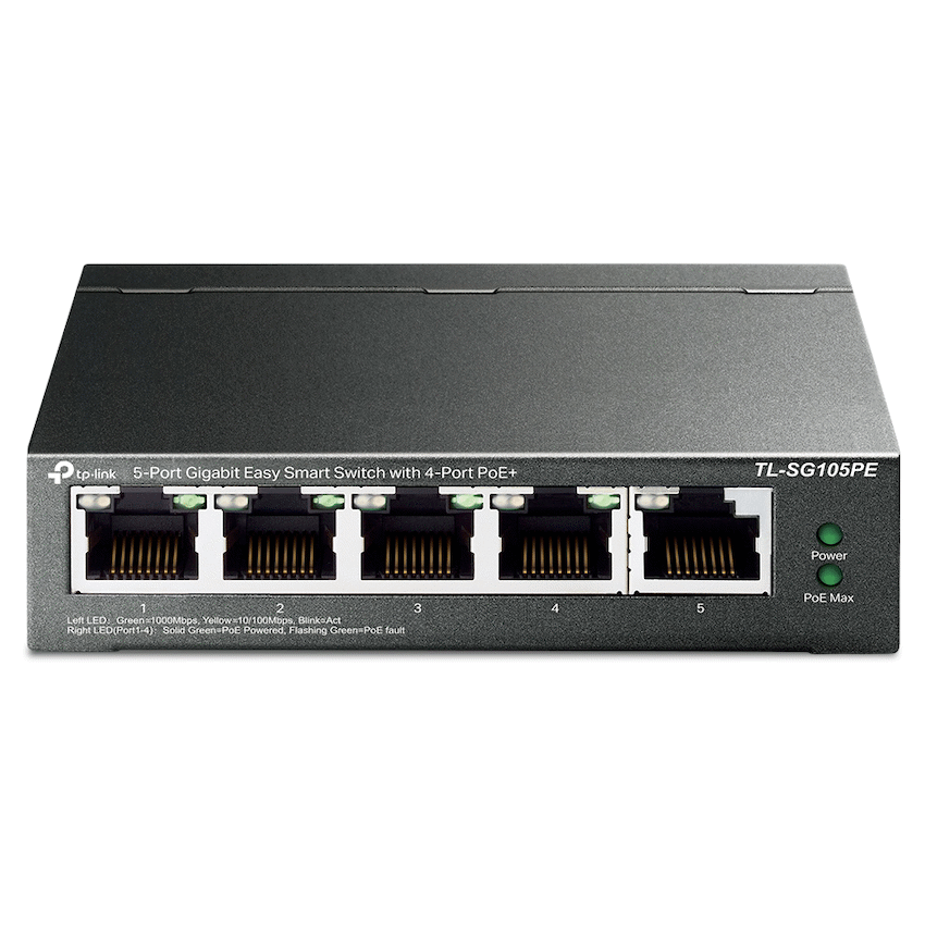 TP-Link TL-SG105PE 5-Port Gigabit Easy Smart Switch with 4-Port PoE+ - Image 2