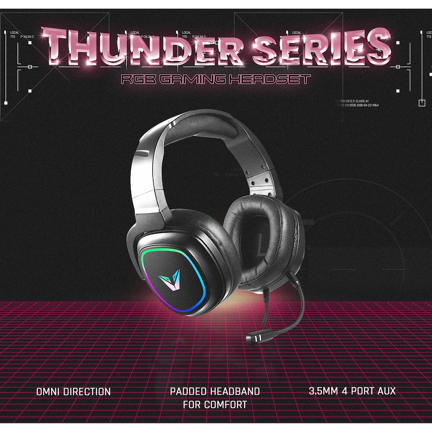 VX Gaming Maverick series Gaming Headset RGB - Image 2