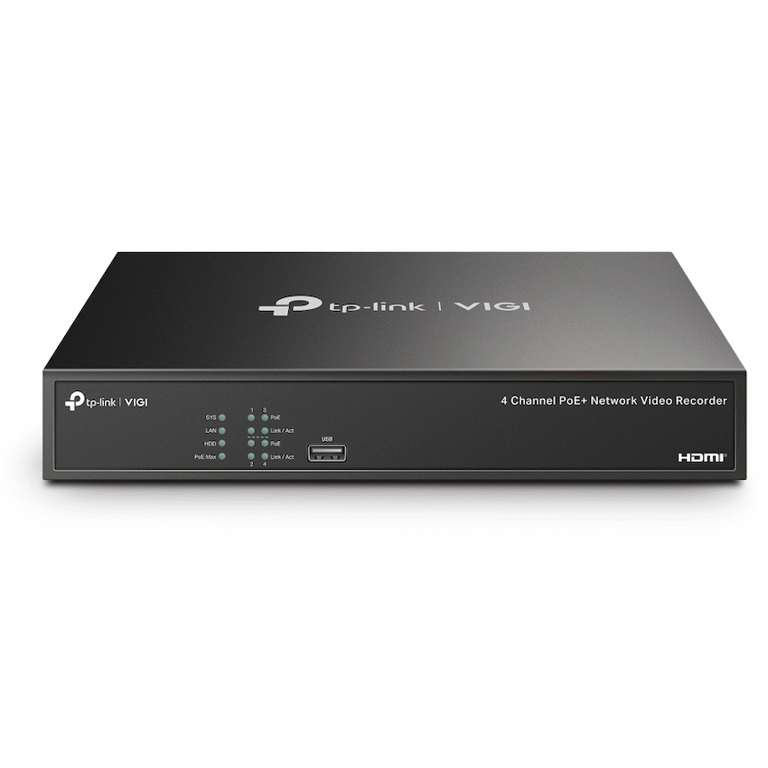 TP-Link Vigi NVR1004H-4P 4-Channel PoE Network Video Recorder - Image 2