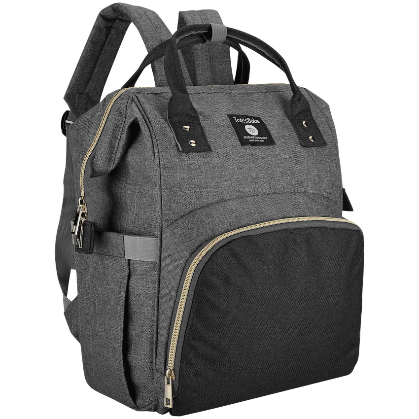 Totes Babe Alma Diaper Backpack Colourblock - Grey/Charcoal - Image 2