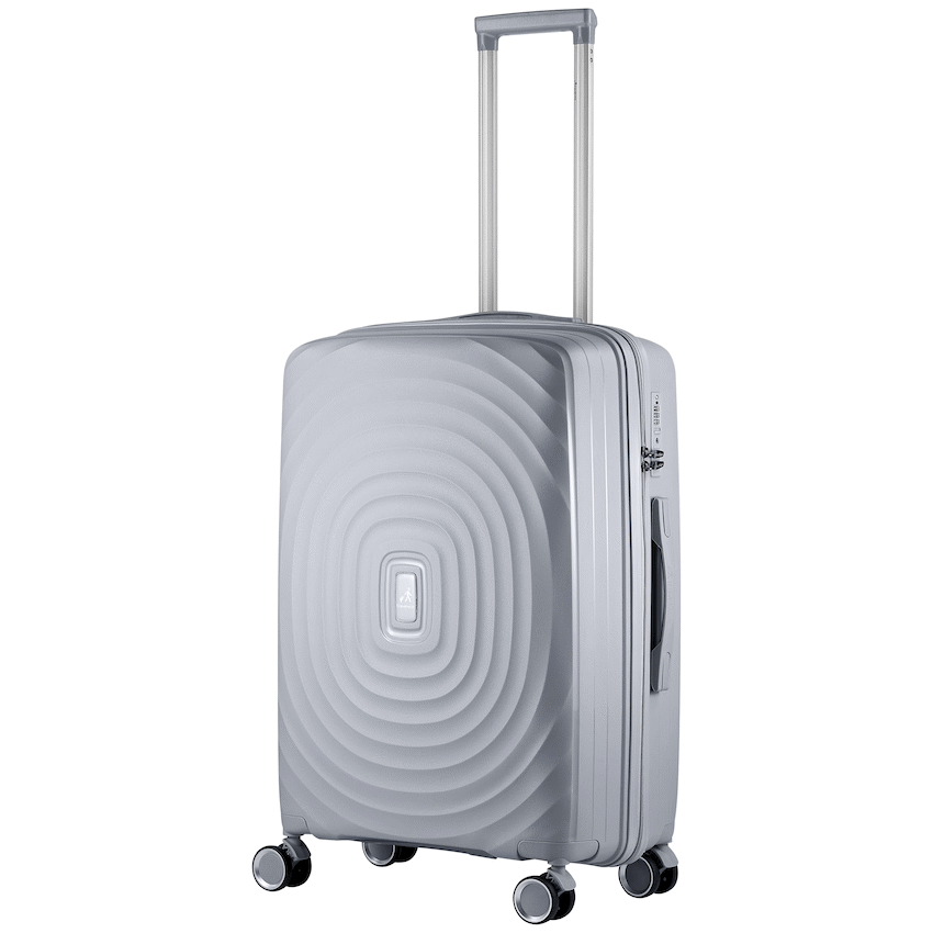 Travelwize Ripple PP 4-Wheel Spinner 65cm Luggage - Platinum - Image 2