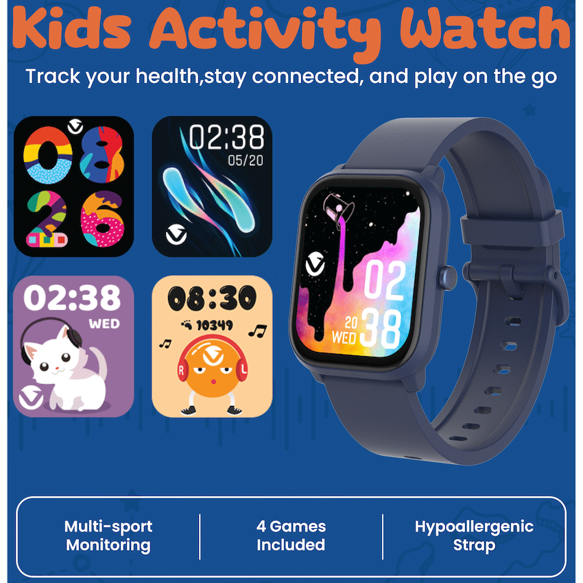 Volkano Vivo Series Kids Smart Watch - Dark Blue - Image 2