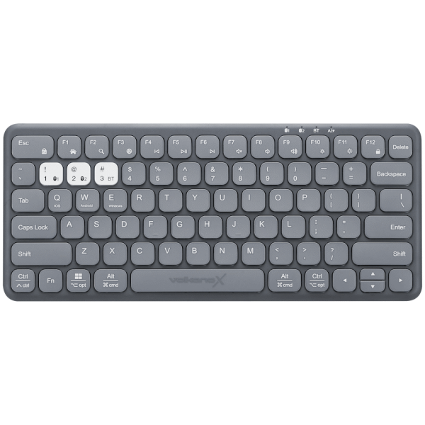 VolkanoX Blaze Bluetooth Wireless Keyboard and Mouse Combo - Graphite
