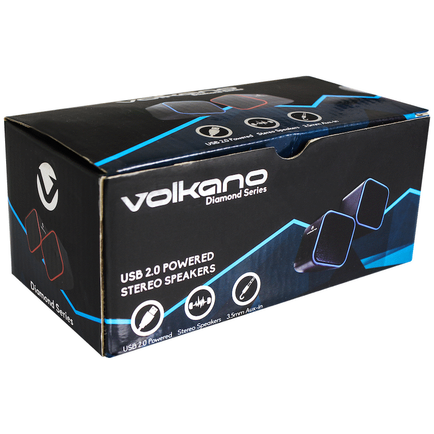 Volkano Diamond Series USB Speaker - Blue - Image 2