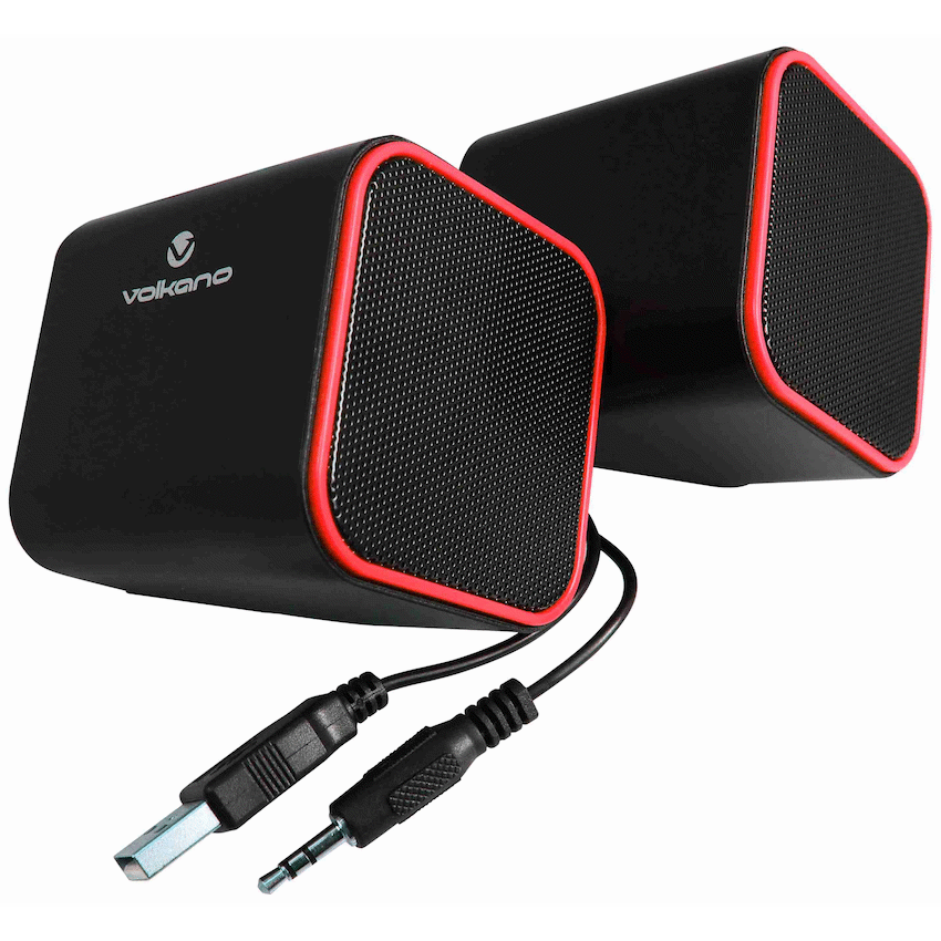 Volkano Diamond Series USB Speaker - Red - Image 2