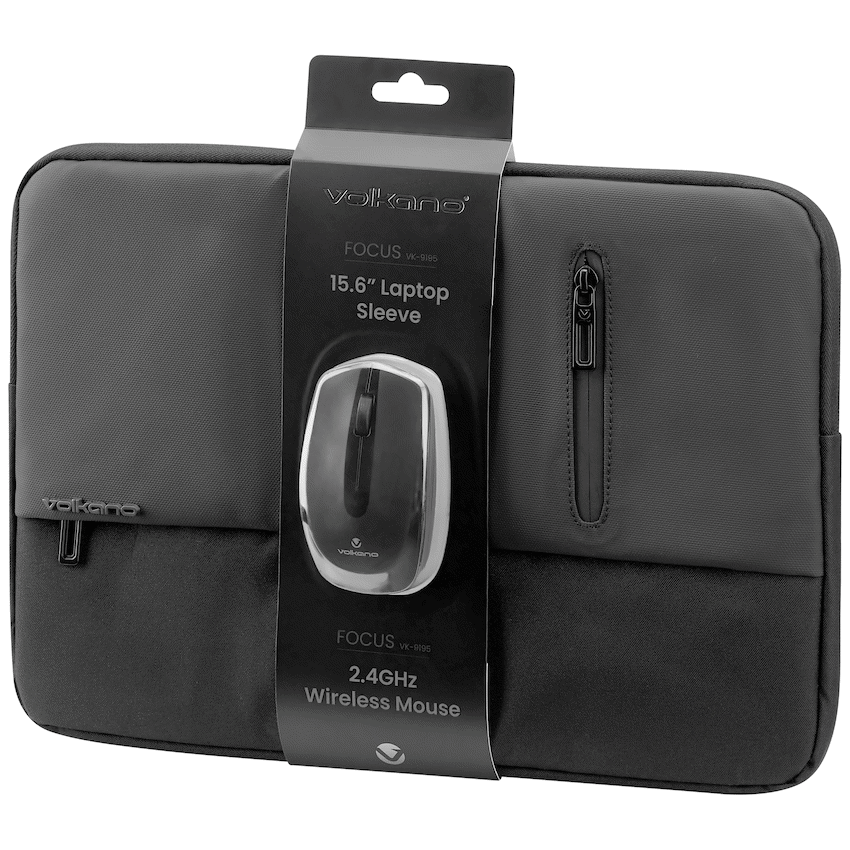 Volkano Focus Series 15.6" Laptop Sleeve & Wireless Mouse - Image 2