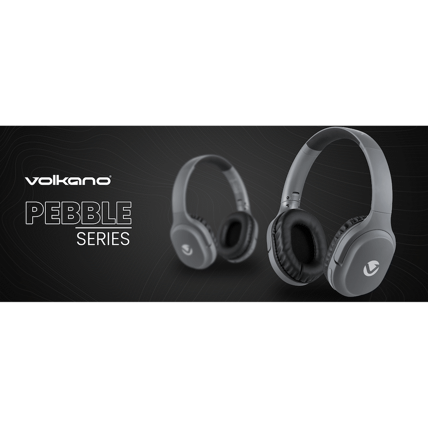 Volkano Pebble Series Bluetooth Headphones - Dark Grey - Image 2