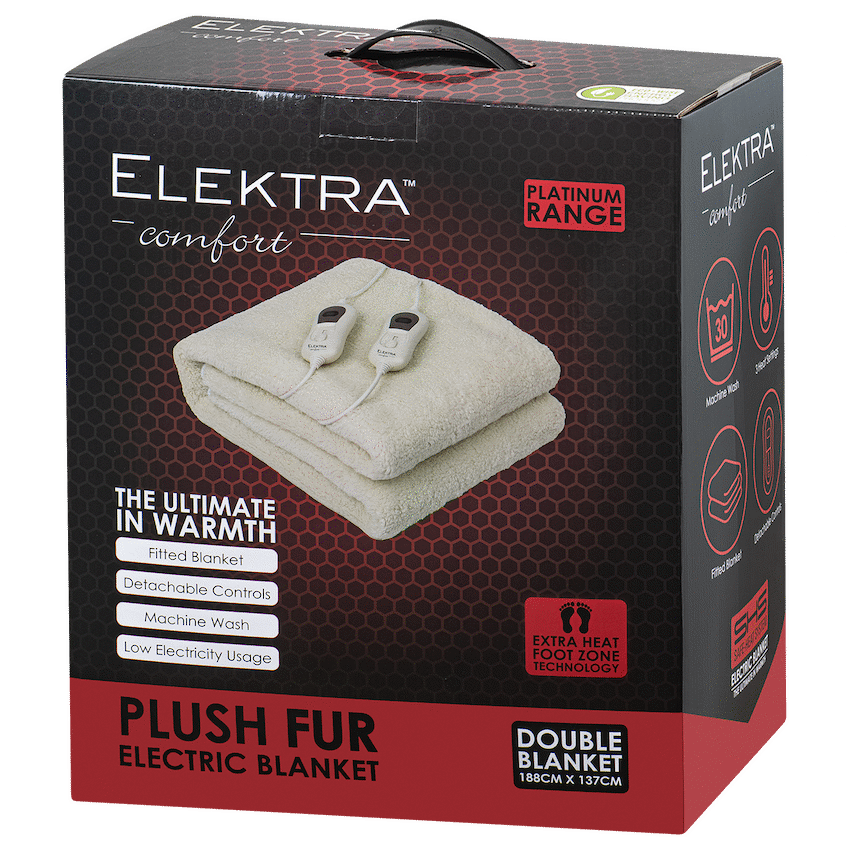 Elektra E/CMFRT Electric Blanket Double (A/FUR) - Image 2