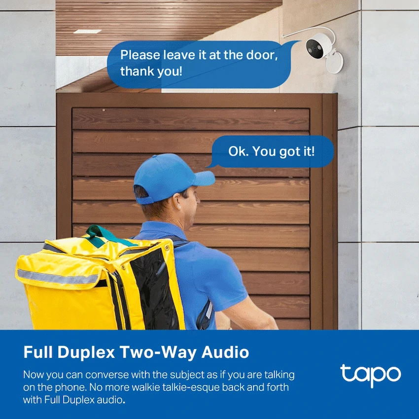 TP-Link Tapo Indoor/Outdoor Home Security Wi-Fi Camera - Image 2