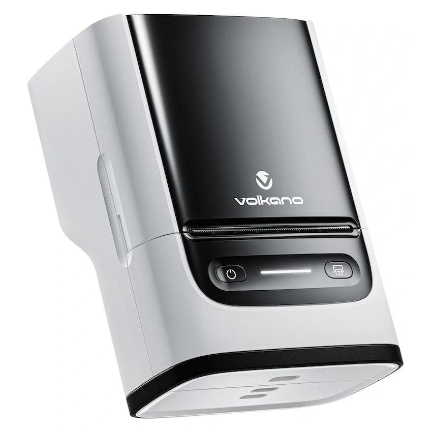 Volkano LabelPro Duo Series Thermal Dual Size Label Printer - Black and White - Image 3