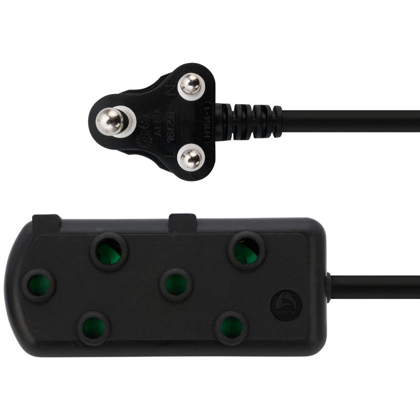 Ellies Side by Side Light Duty Extension Lead - 10m - Black - Image 3