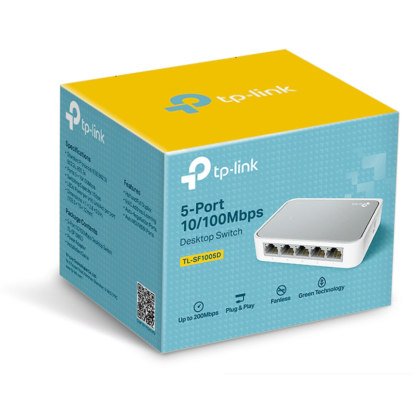 TP-Link TL-SF1005D 5-Port 10/100Mbps Desktop Switch - Image 3