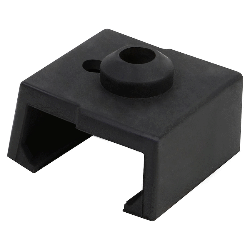 Creality Heating Block Silicone Cover (23x23x17) - Flame-Retardant Silicone - Black - Image 3