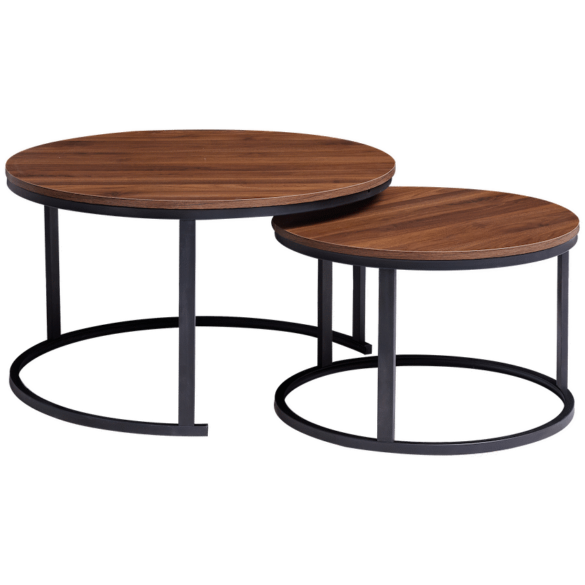 Everfurn Indus Nesting Coffee Table - Mahogany 2-Piece - Image 3