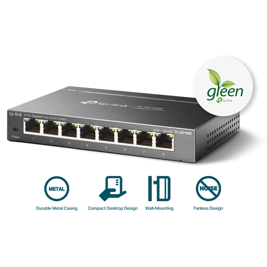 TP-Link TL-SG108E 8-Port Gigabit Easy Smart Switch - Image 3