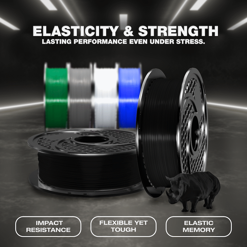 SA Filament TPU 95A 500g - Black - Image 3