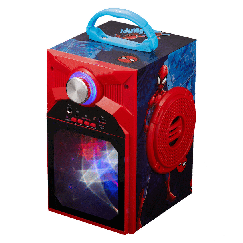 Marvel Spider-Man Galaxy LED Stars Karaoke Machine with Microphone - Image 3