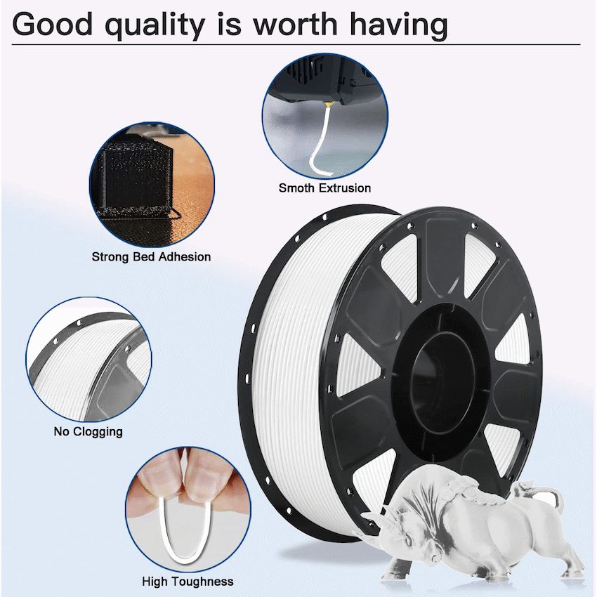 Ender PLA Filament - White (1kg) - Image 3