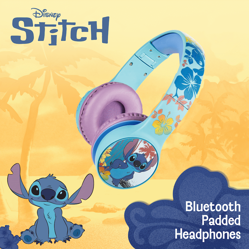 Disney Stitch Bluetooth Padded Headphones with dB Switch Function - Image 3