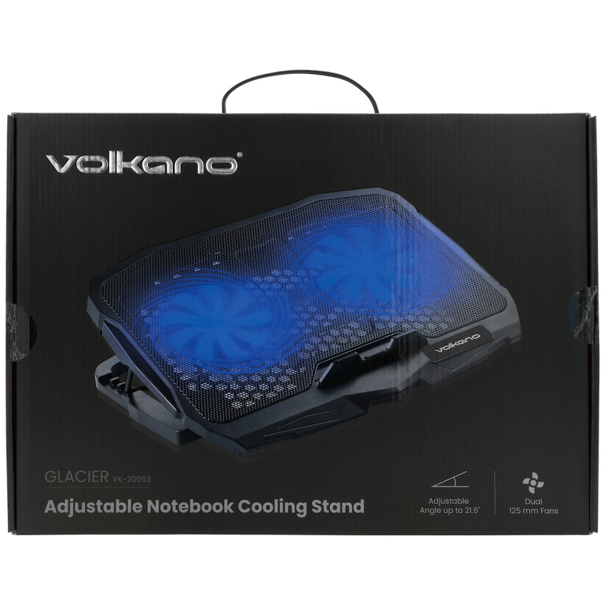 Volkano Glacier Series Upright Notebook Cooling Stand with Dual Fans - Image 3