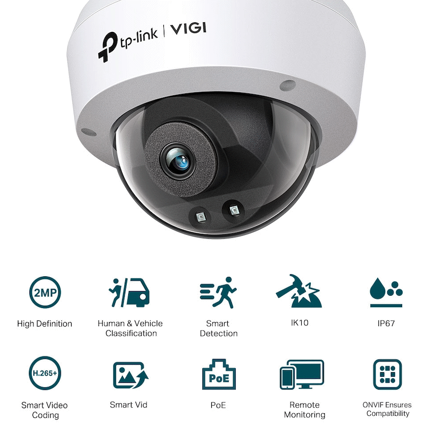 TP-Link Vigi C220I 2MP 2.8mm Dome Network Camera - Image 3