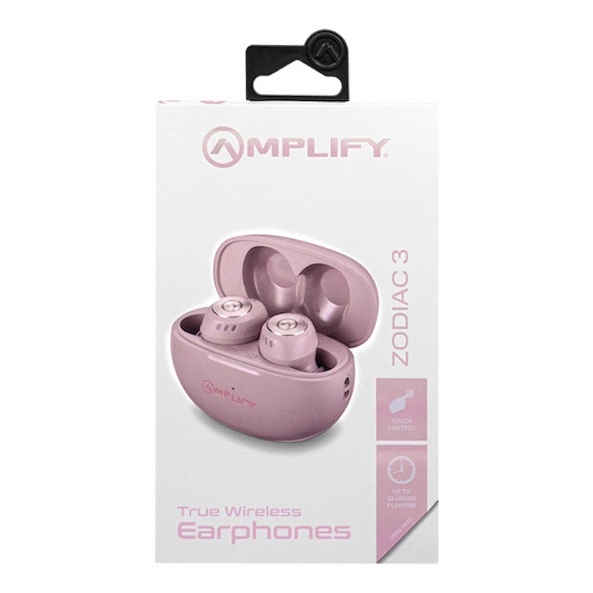 Amplify Zodiac 3 True Wireless Earphones - Pink - Image 3