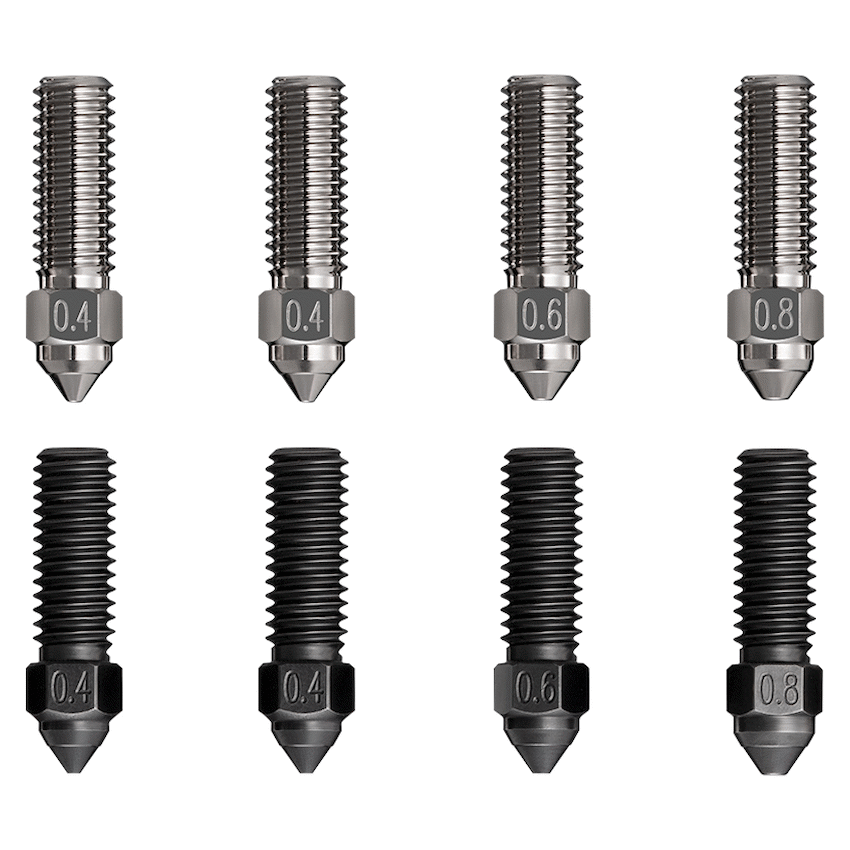 Creality High Flow Nozzle Kit 8 Pc K1/K1Max MK8 0.4/0.6/0.8mm - Image 3