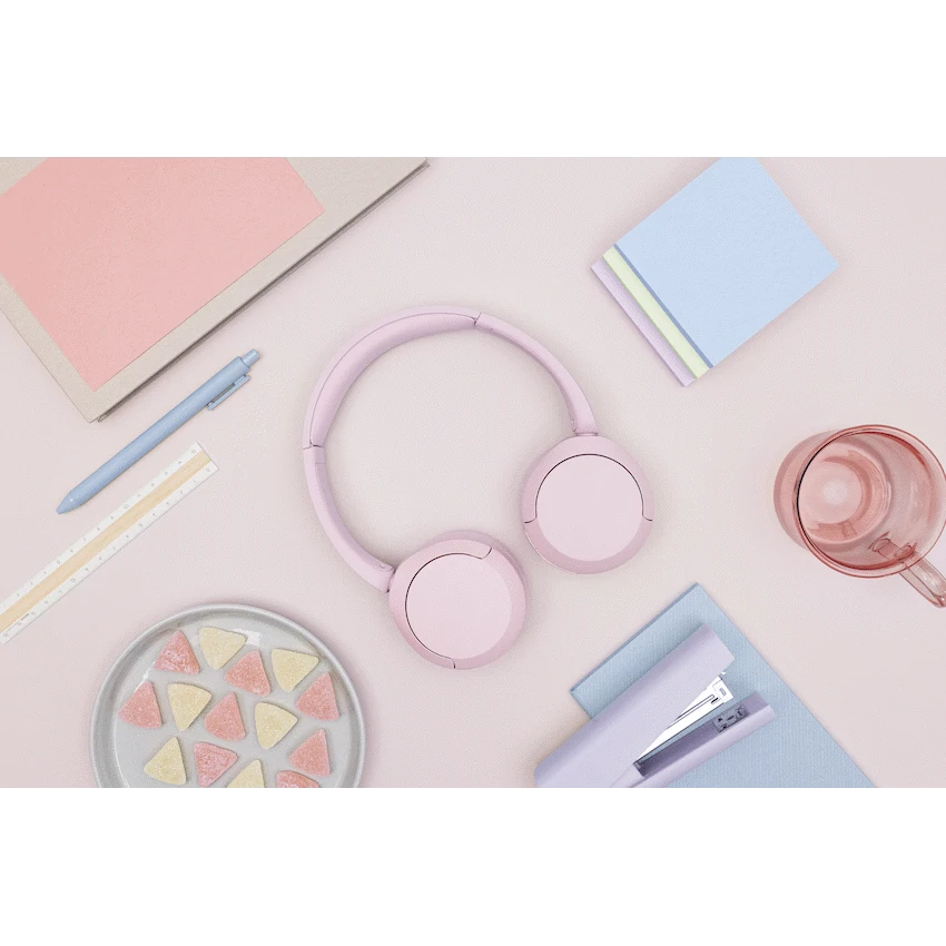 Sony WH-CH520 (Pink) Bluetooth On-Ear Headphones - Image 3
