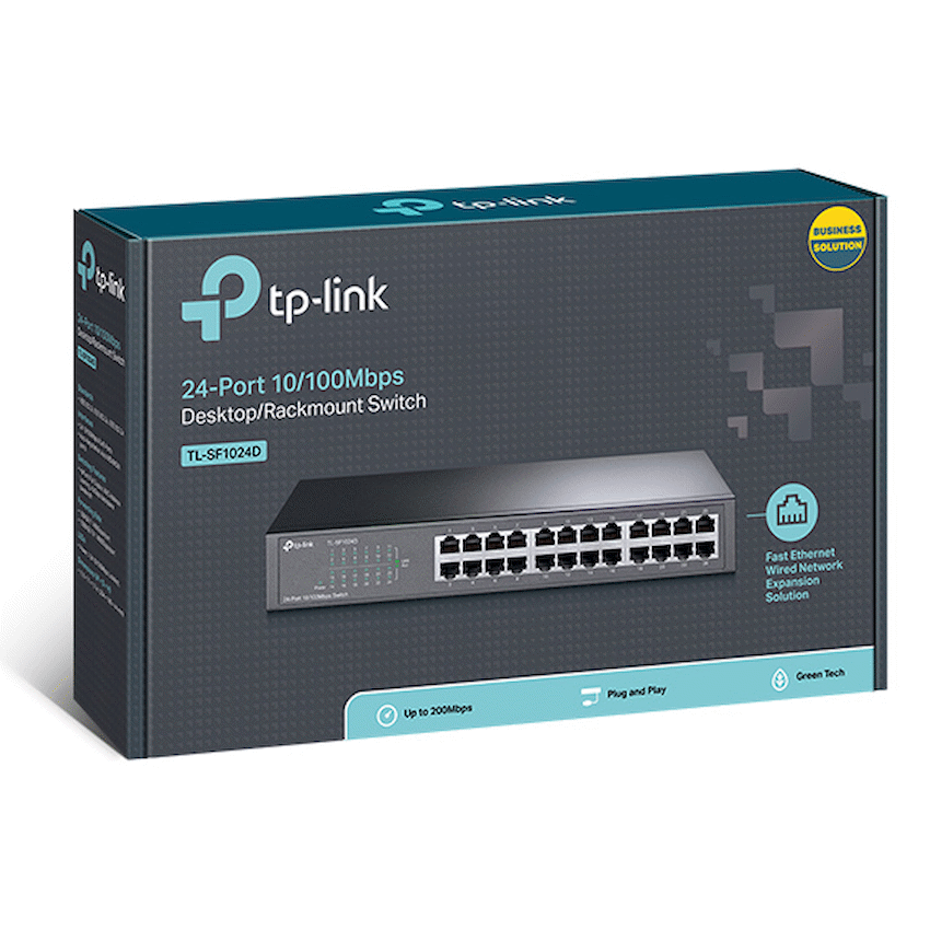 TP-Link TL-SF1024D 24-Port 10/100Mbps Desktop/Rackmount Switch - Image 3