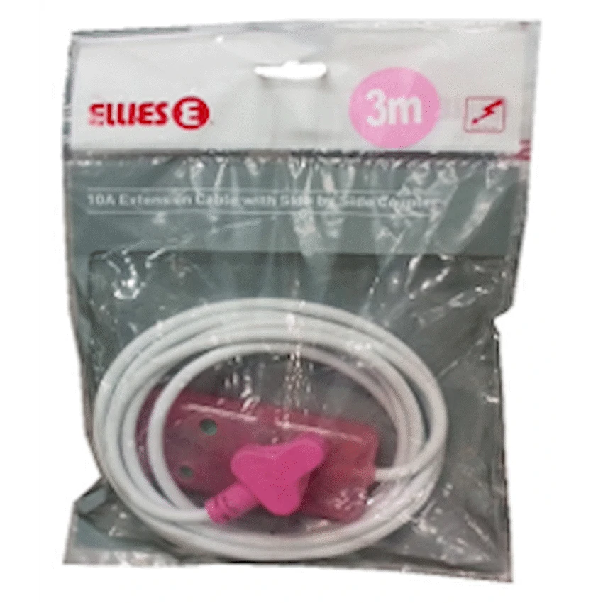 Ellies 2-Way Light-Duty Coloured Extension Lead - 5m - Image 4