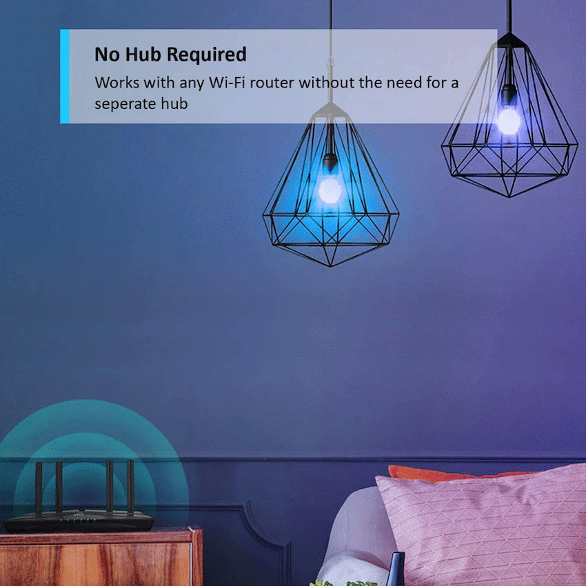 TP-Link Tapo L530B (4-Pack) 9w Smart Wi-Fi Light Bulb, Multicolor, A60, B15 - Image 4