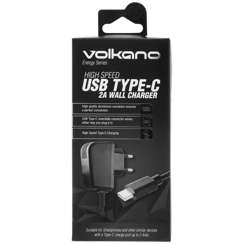 Volkano Energy Series USB Type-C 2a Wall Charger - Image 4